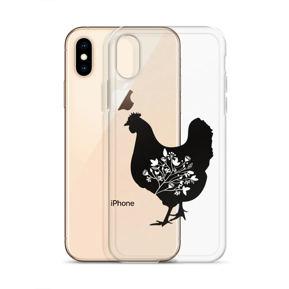 Floral Hen iPhone Case