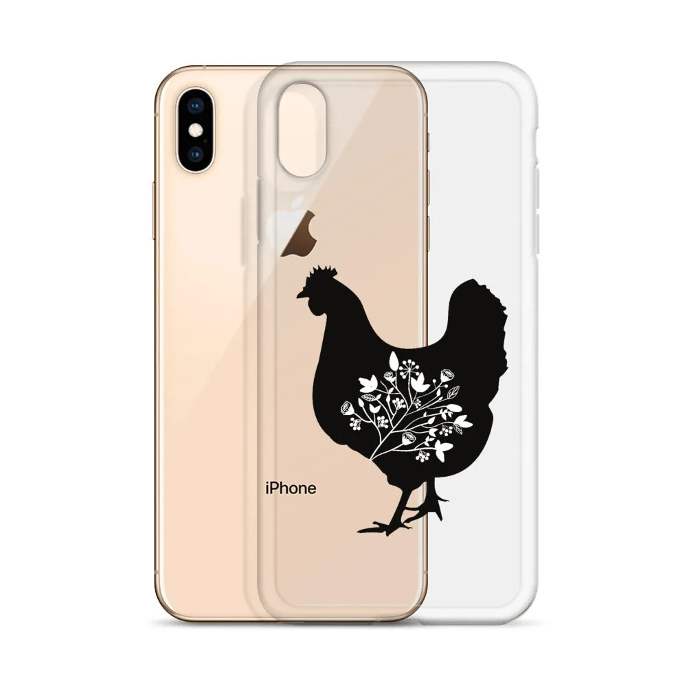 Floral Hen iPhone Case