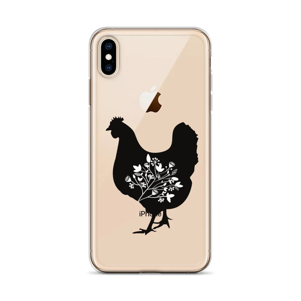 Floral Hen iPhone Case