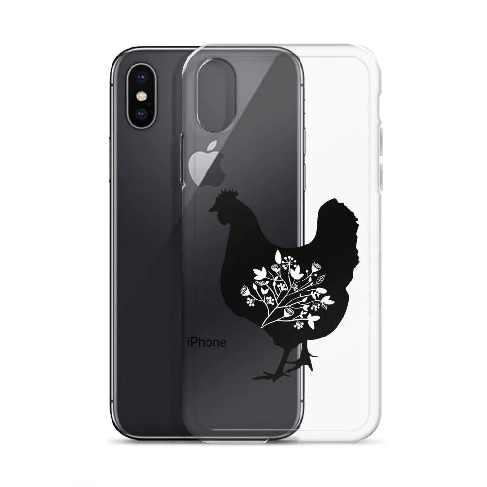 Floral Hen iPhone Case
