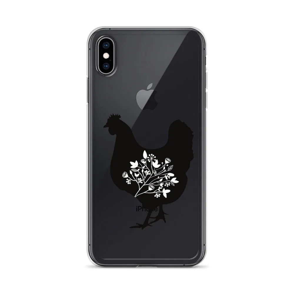 Floral Hen iPhone Case