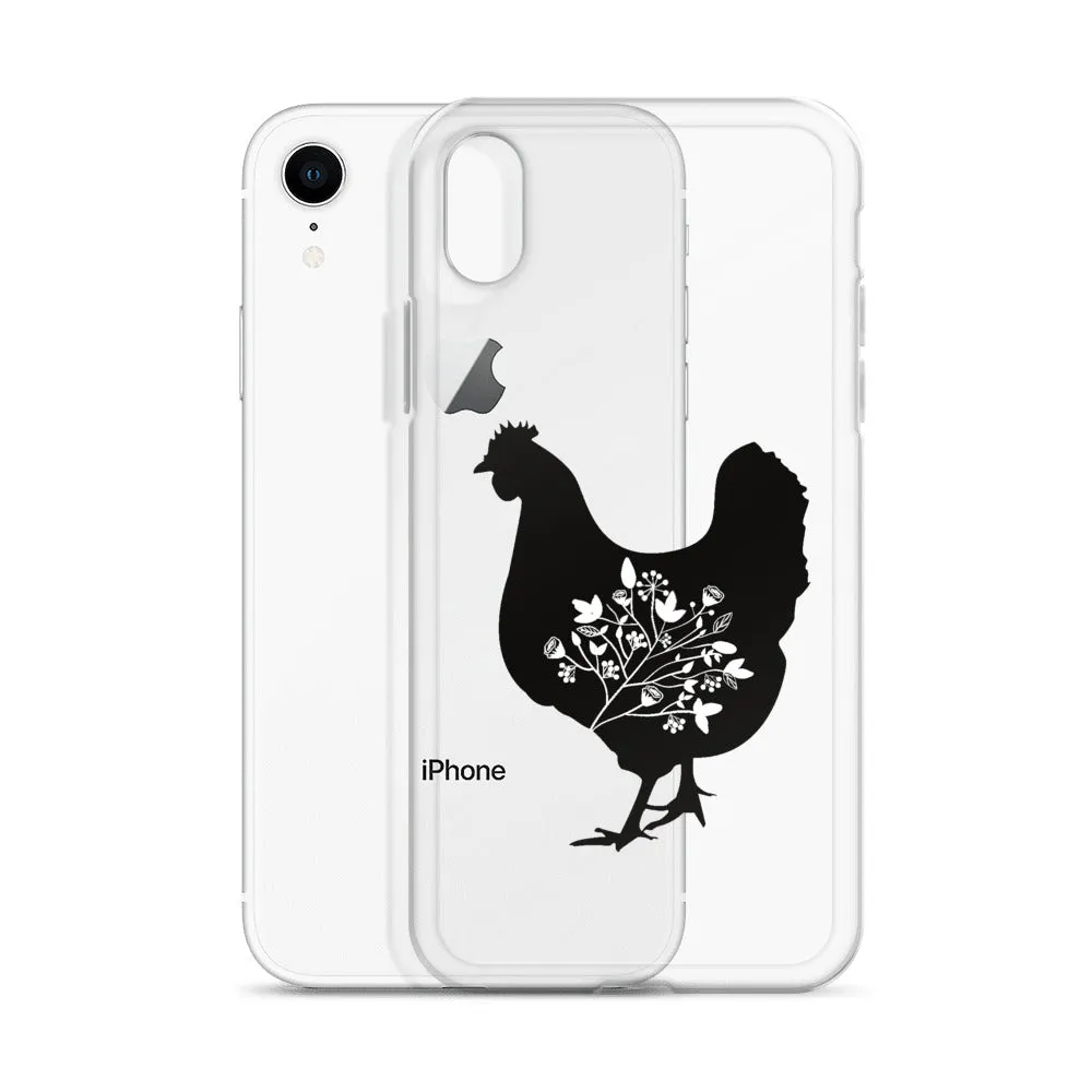 Floral Hen iPhone Case