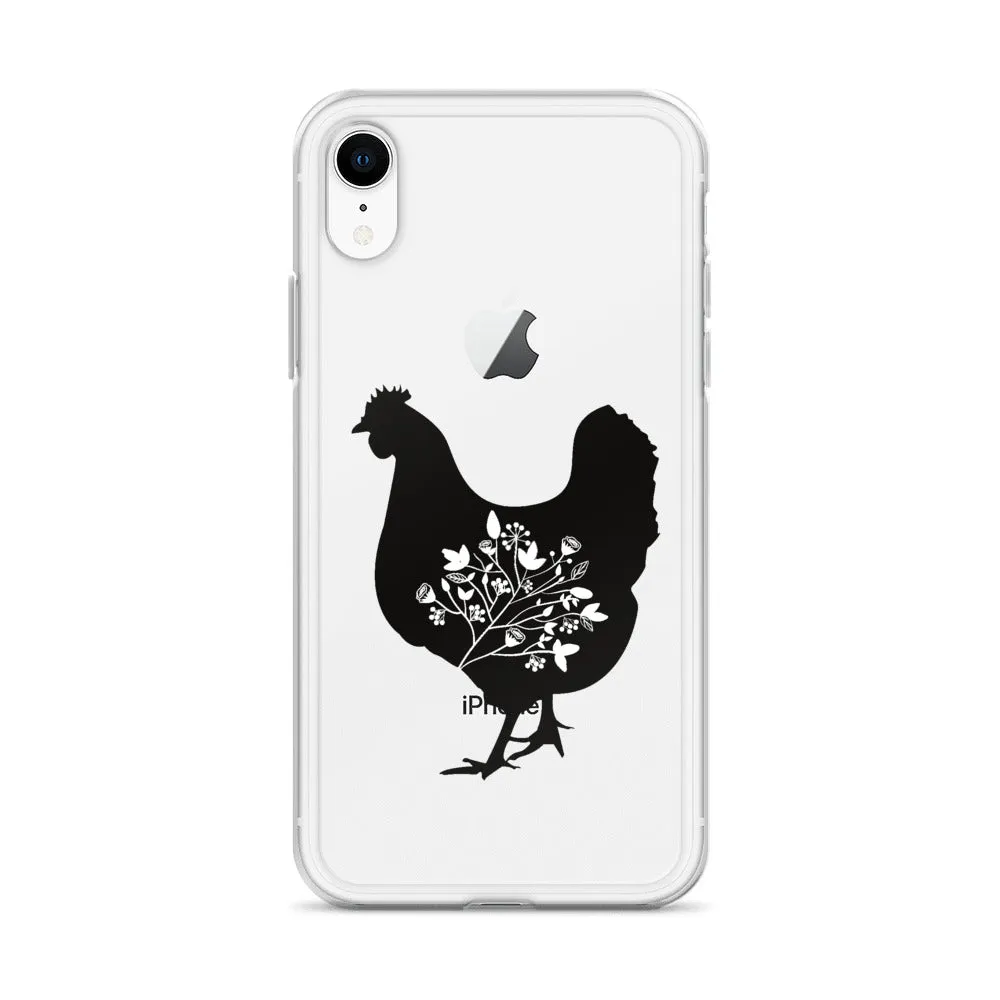 Floral Hen iPhone Case