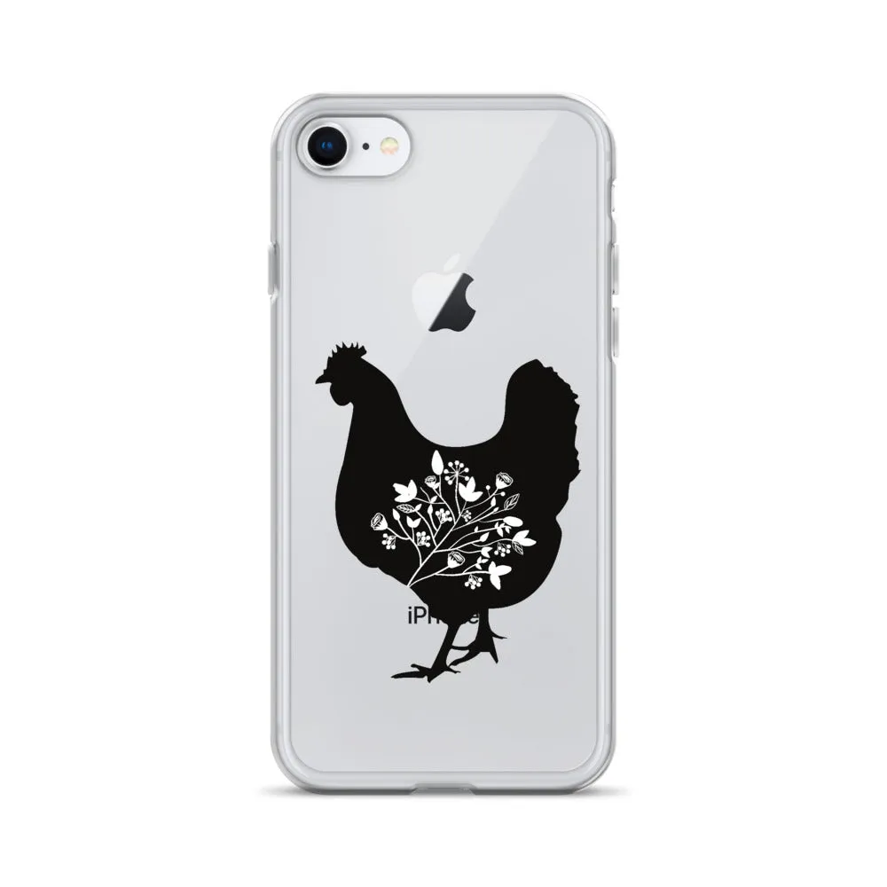 Floral Hen iPhone Case