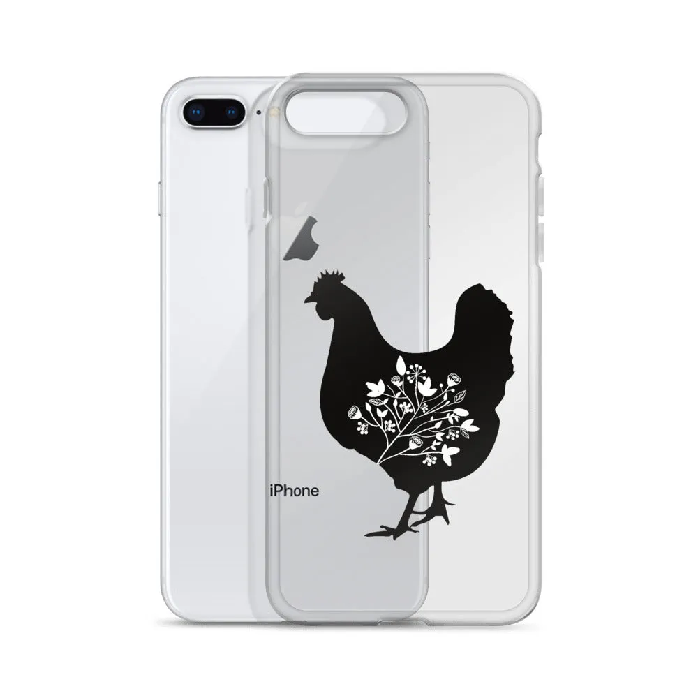 Floral Hen iPhone Case