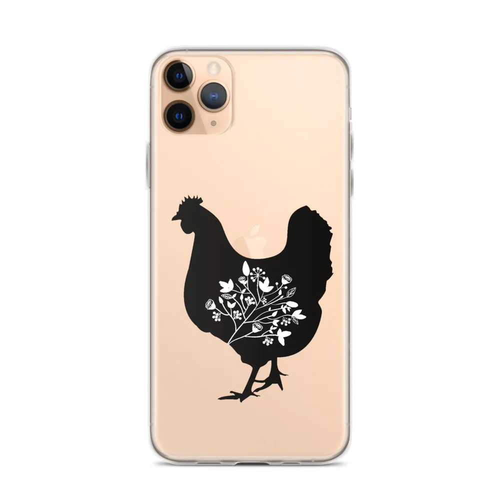 Floral Hen iPhone Case