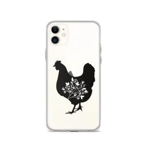 Floral Hen iPhone Case