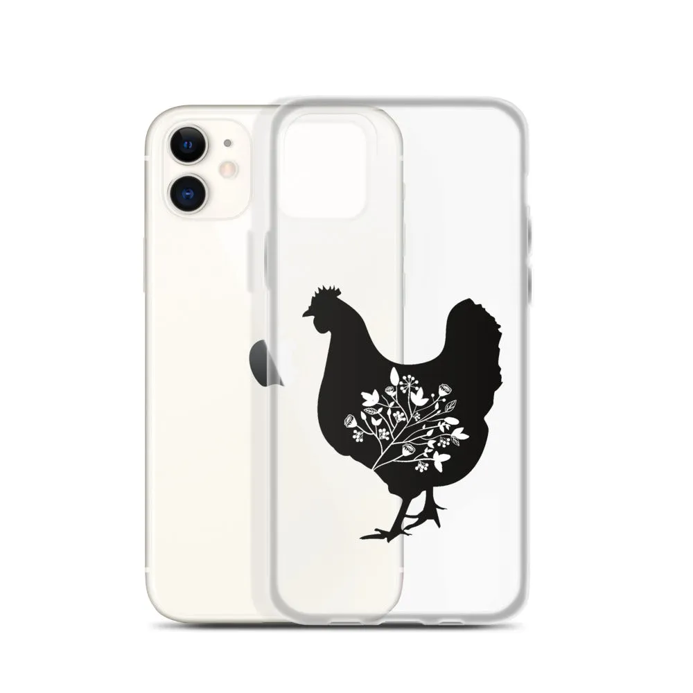 Floral Hen iPhone Case
