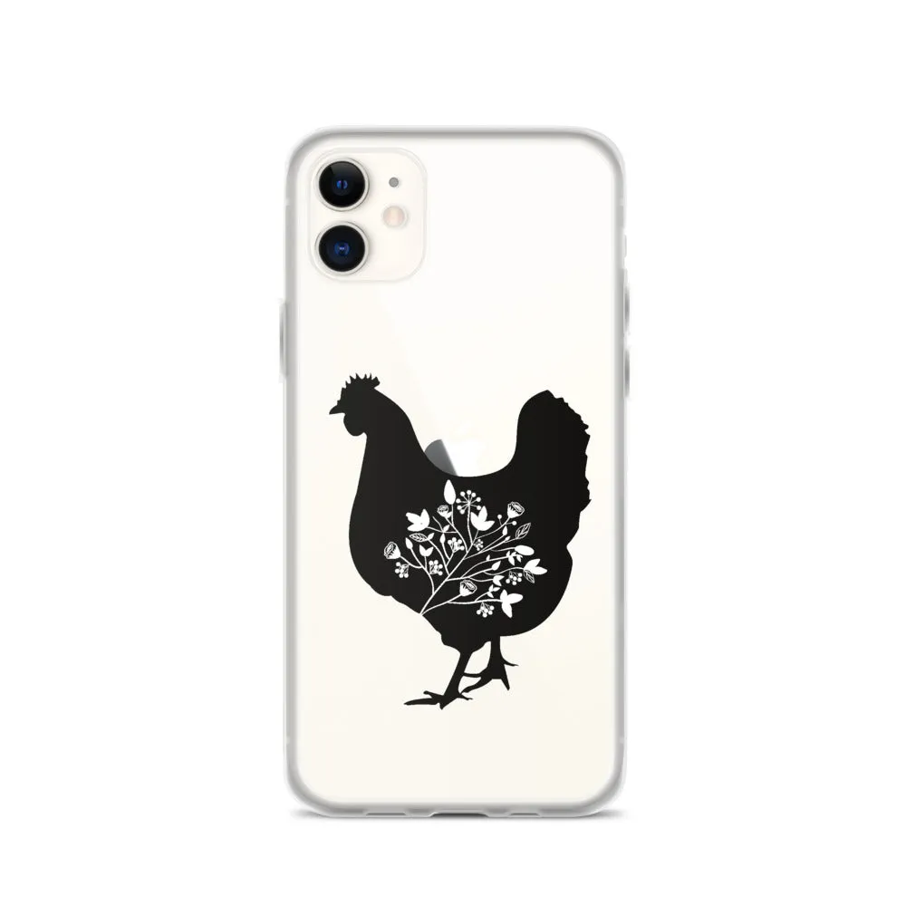 Floral Hen iPhone Case