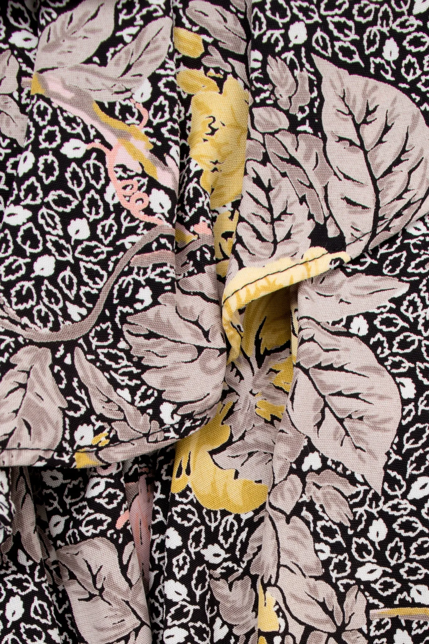 Floral Leaf Top & Ruffle Skirt Set