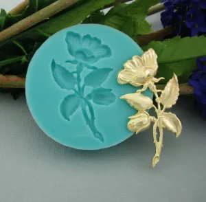 Flower Silicone Mold Flexible  for Crafts,  Resin, Clay.
