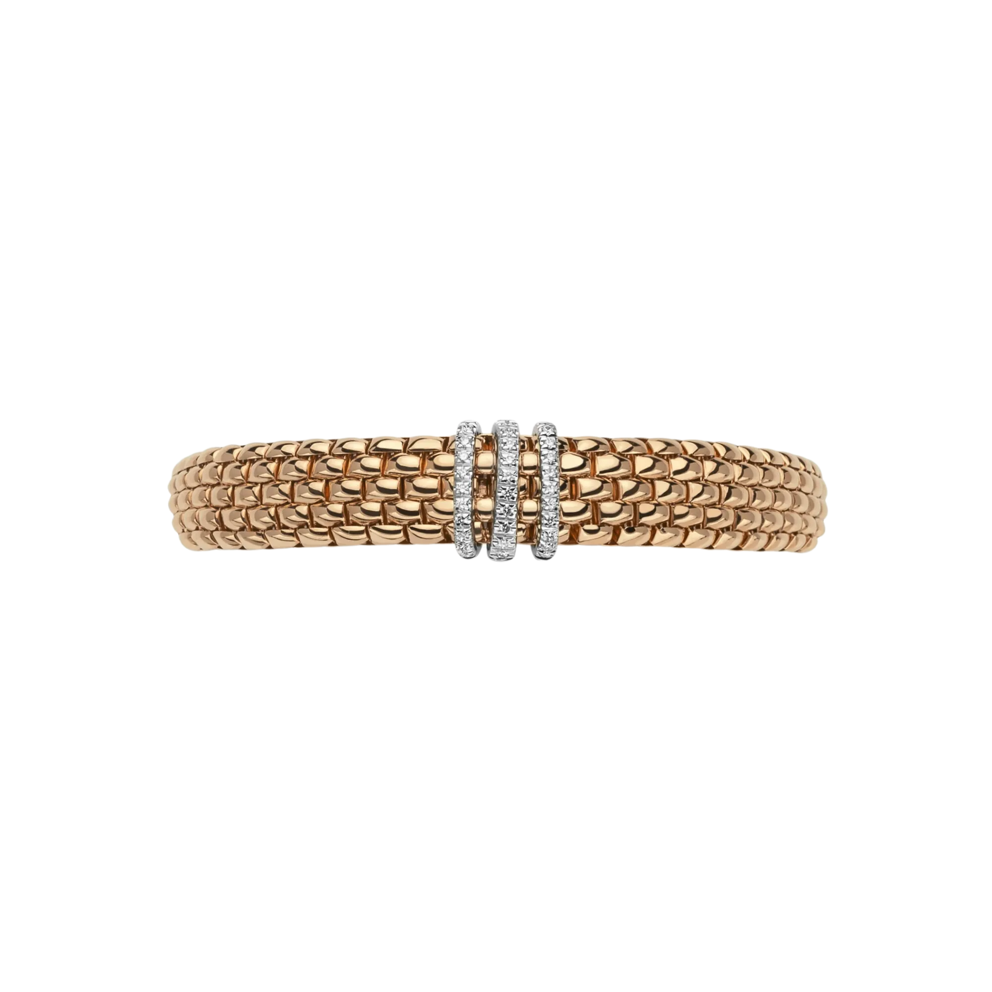 Fope Panorama Flex'it bracelet with diamonds pave'