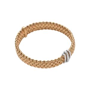 Fope Panorama Flex'it bracelet with diamonds pave'