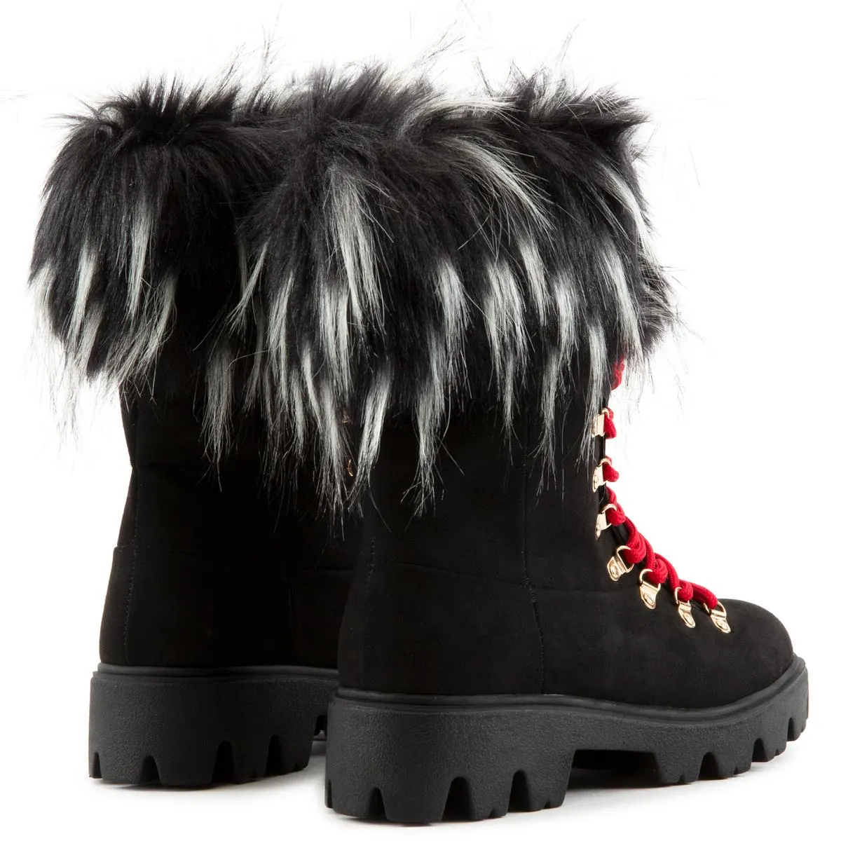 Force-11 Lace-Up Fur Boots