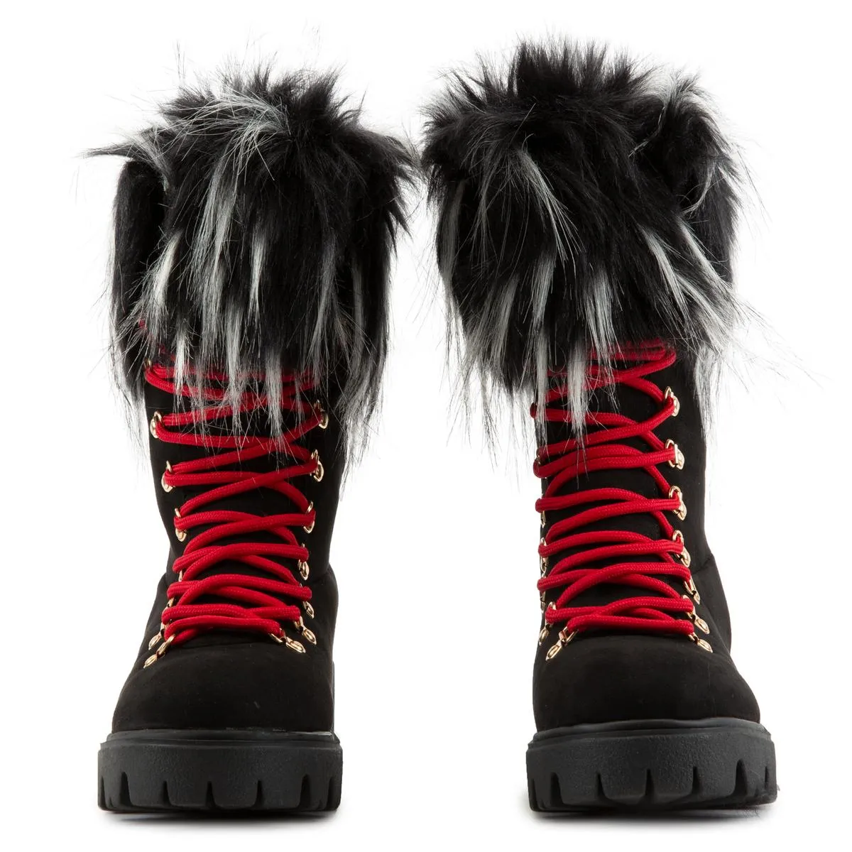Force-11 Lace-Up Fur Boots