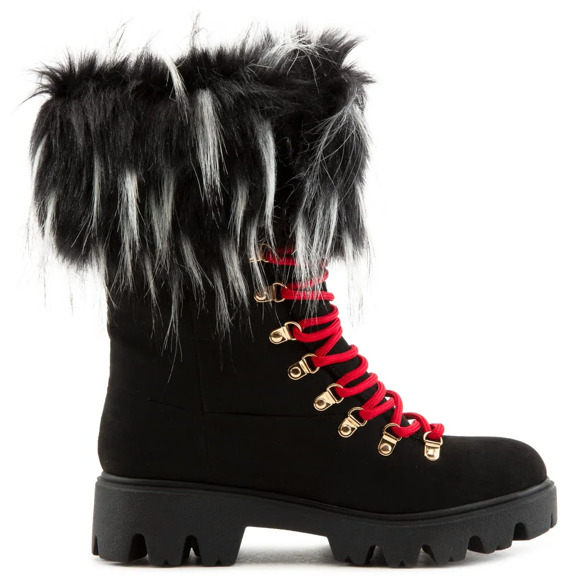 Force-11 Lace-Up Fur Boots