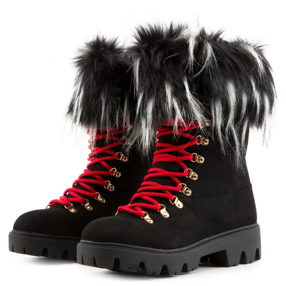 Force-11 Lace-Up Fur Boots