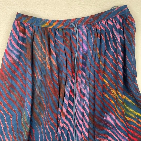 Free People True To You Maxi Skirt Navy Print Size XS