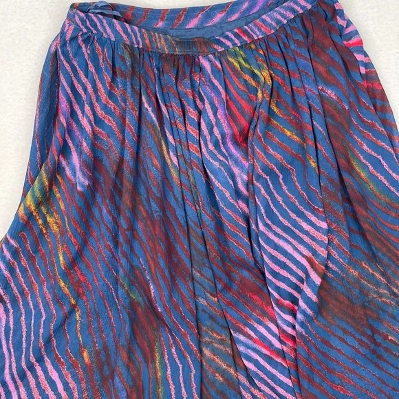 Free People True To You Maxi Skirt Navy Print Size XS