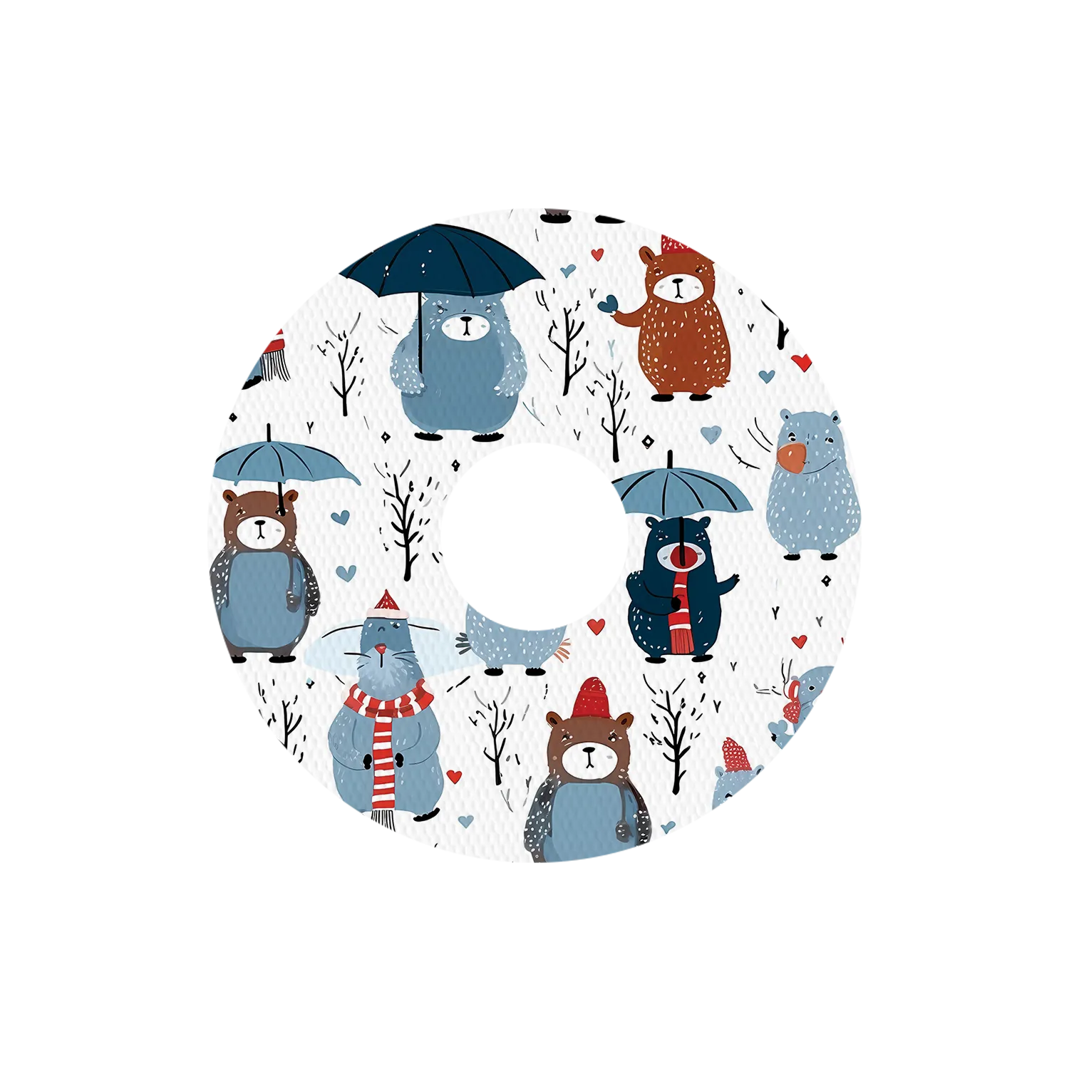 Freestyle Libre Winter Animals Mix Design Patches