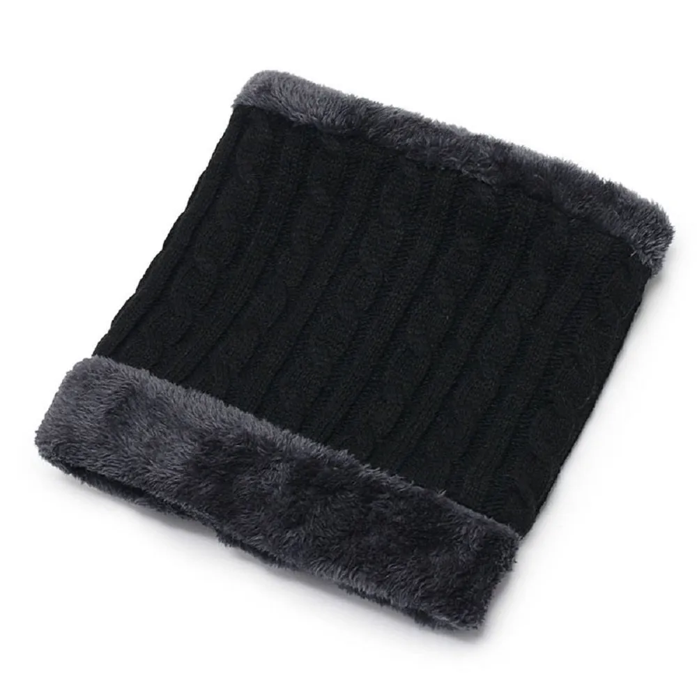 Fur Trim Neck Warmer - Charcoal