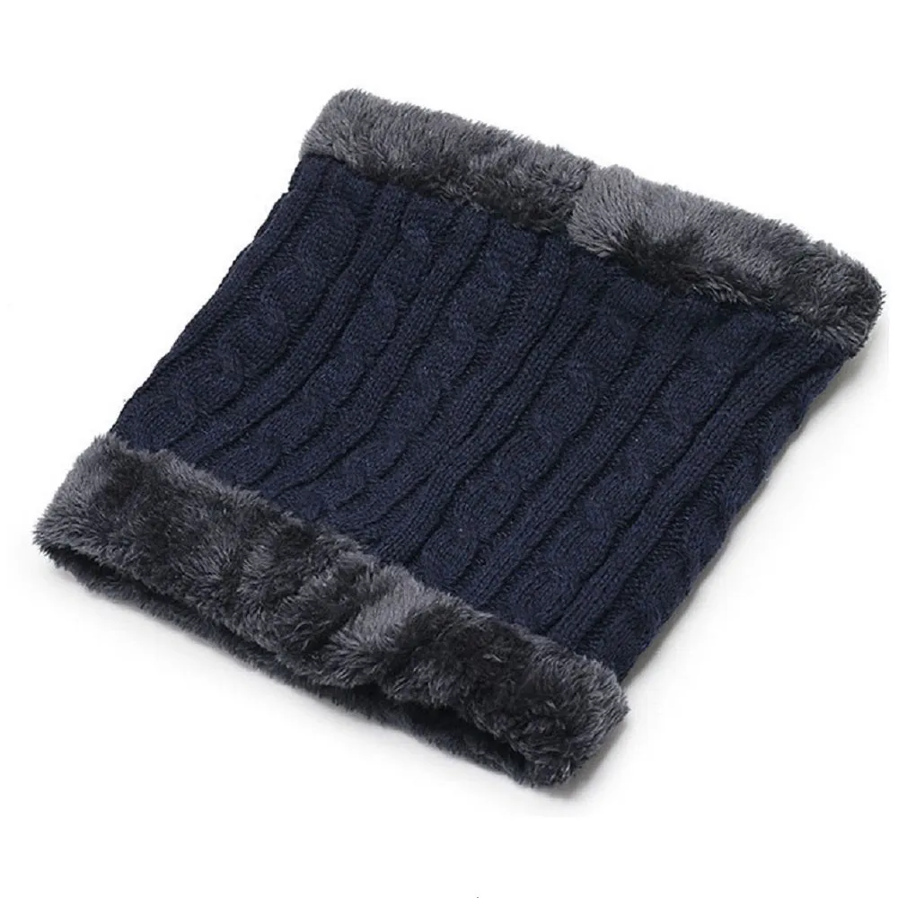 Fur Trim Neck Warmer - Charcoal