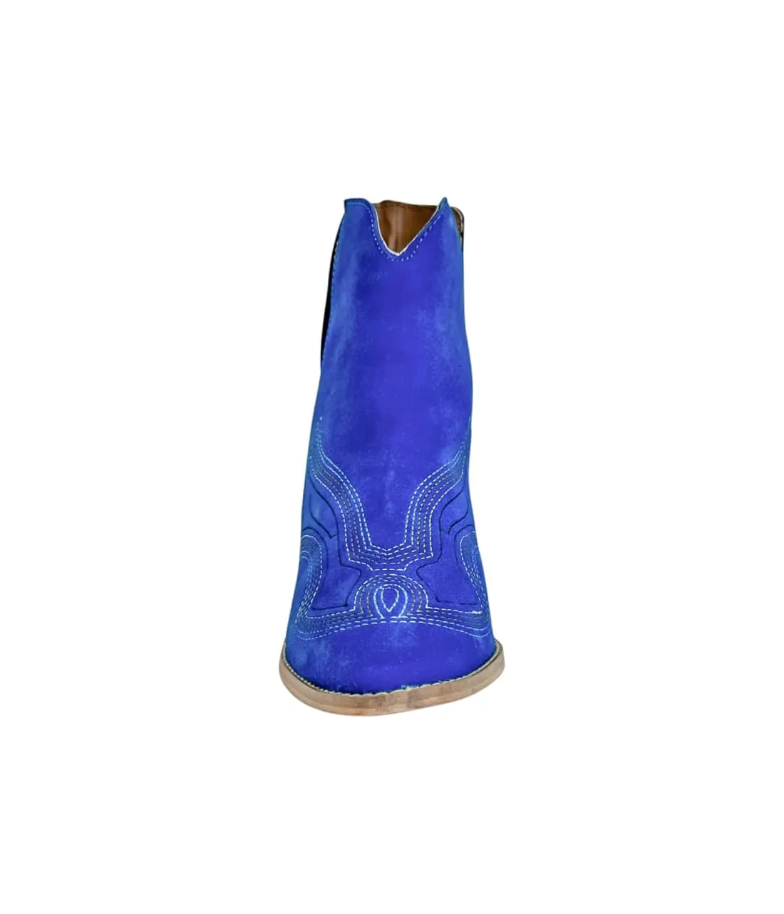 Genuine Suede Journee Ankle Boots in Blue