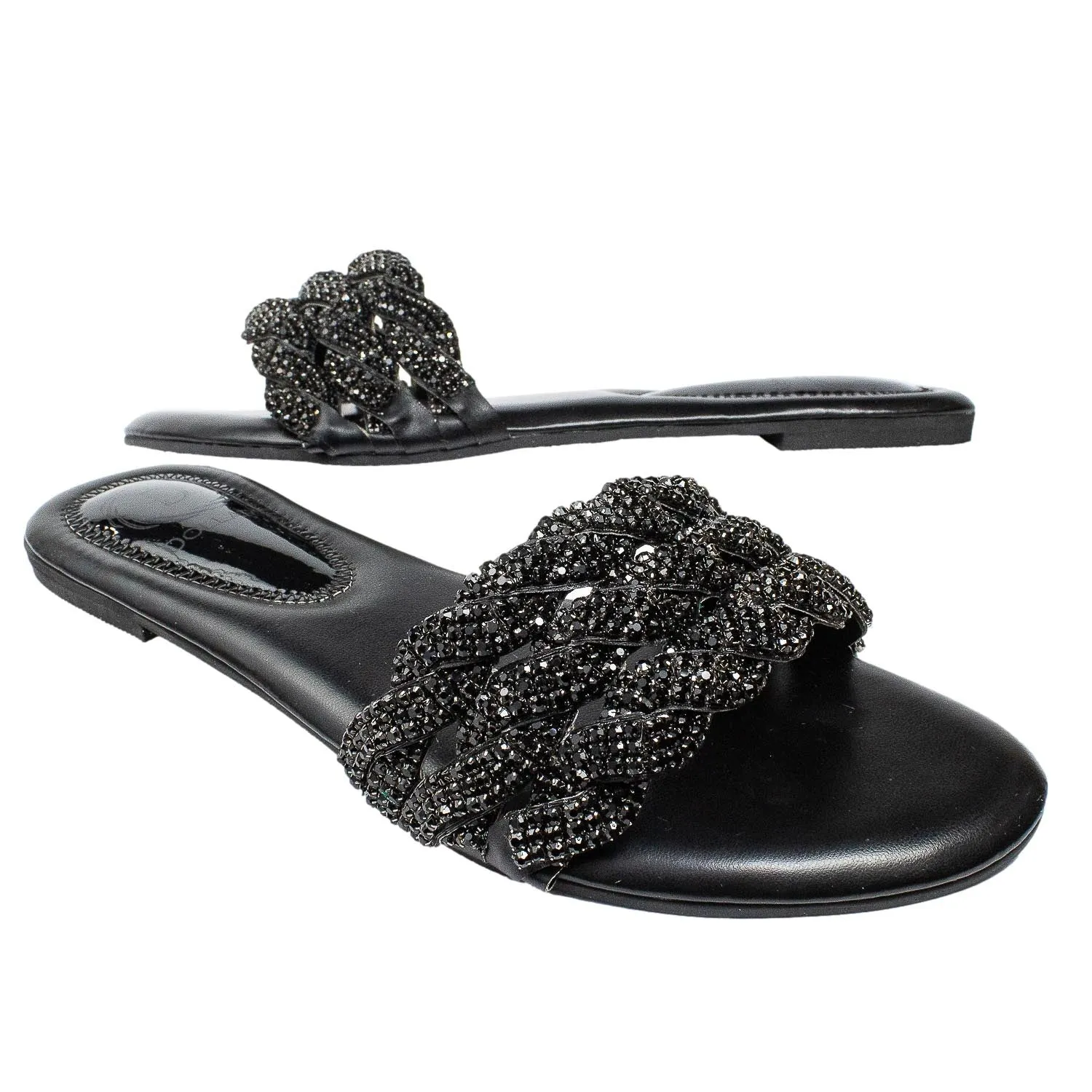 Ghaliyah  Flats S30F - Black