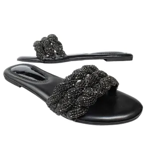 Ghaliyah  Flats S30F - Black