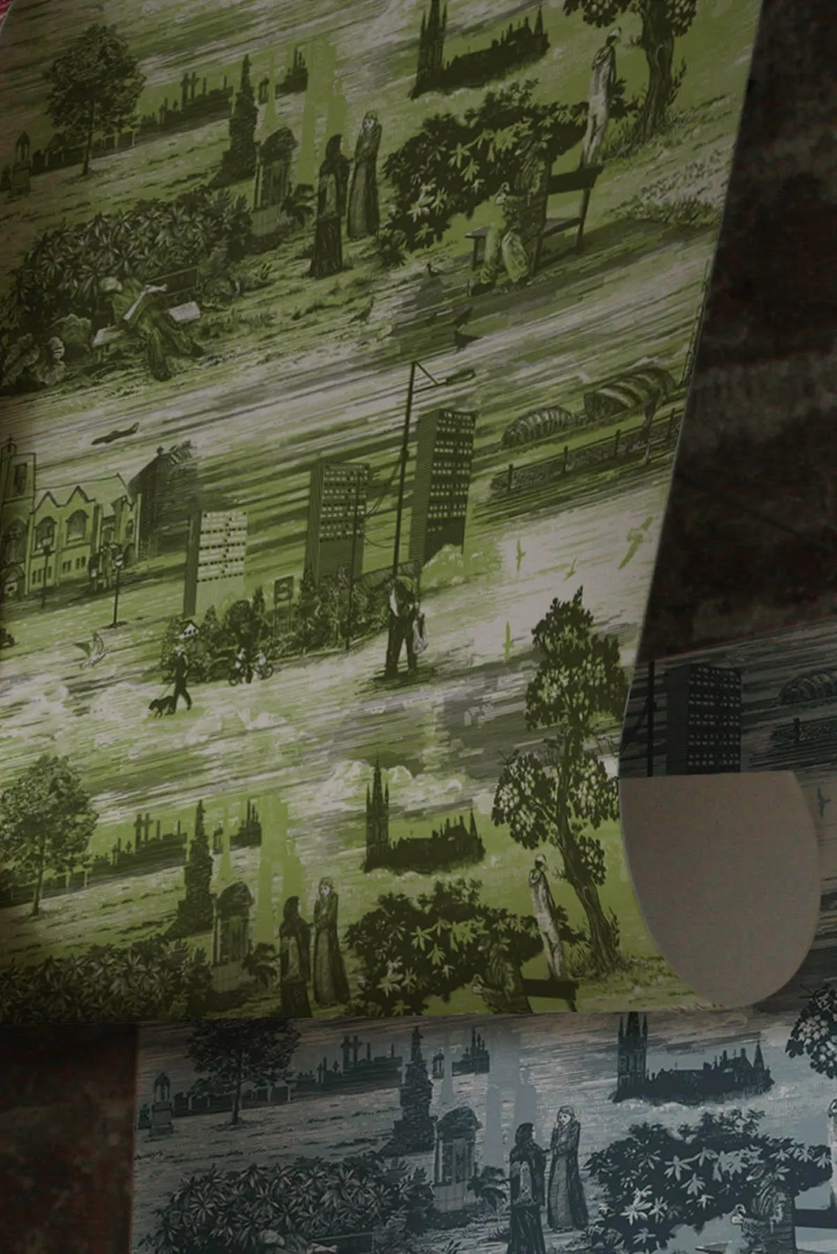 glasgow toile wallpaper