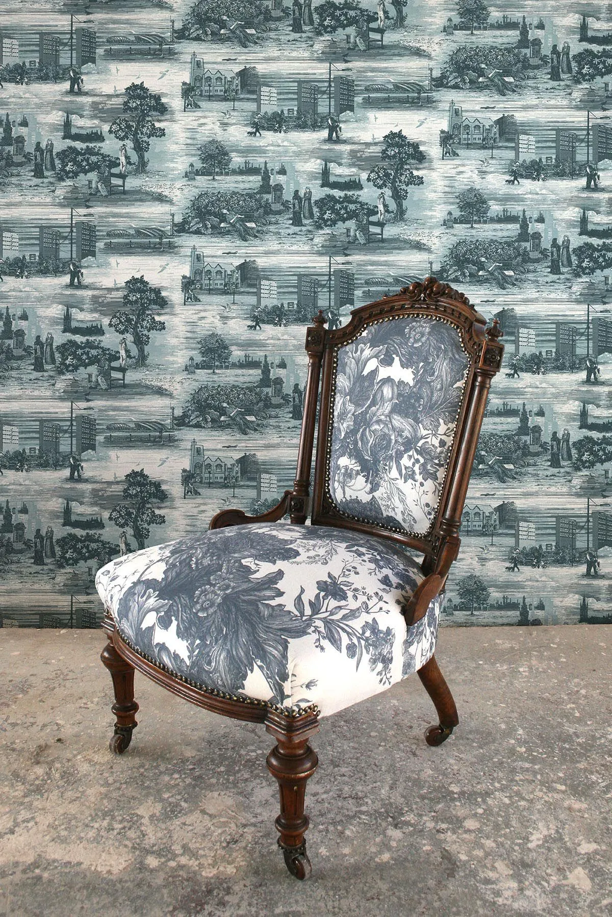 glasgow toile wallpaper