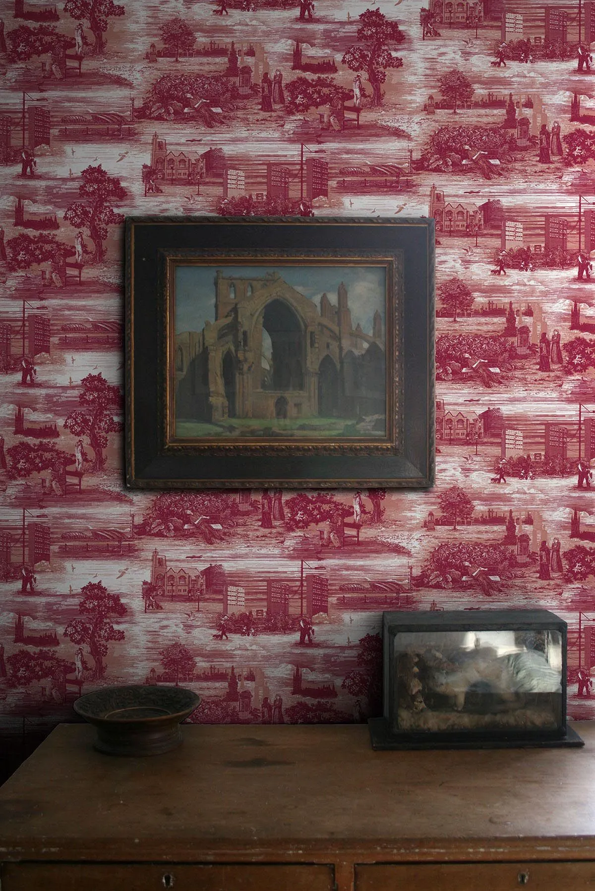 glasgow toile wallpaper