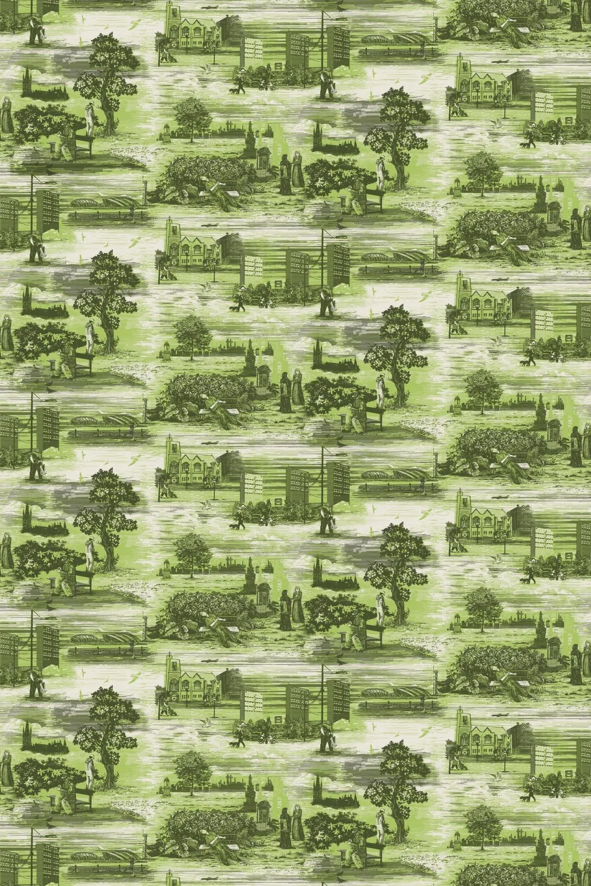 glasgow toile wallpaper