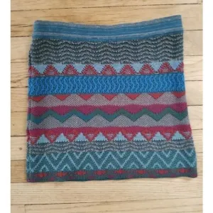 Goddis Jacquard Stretch Knit Mini Skirt.