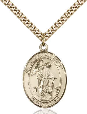 Gold Filled Guardian Angel Pendant (3/4")
