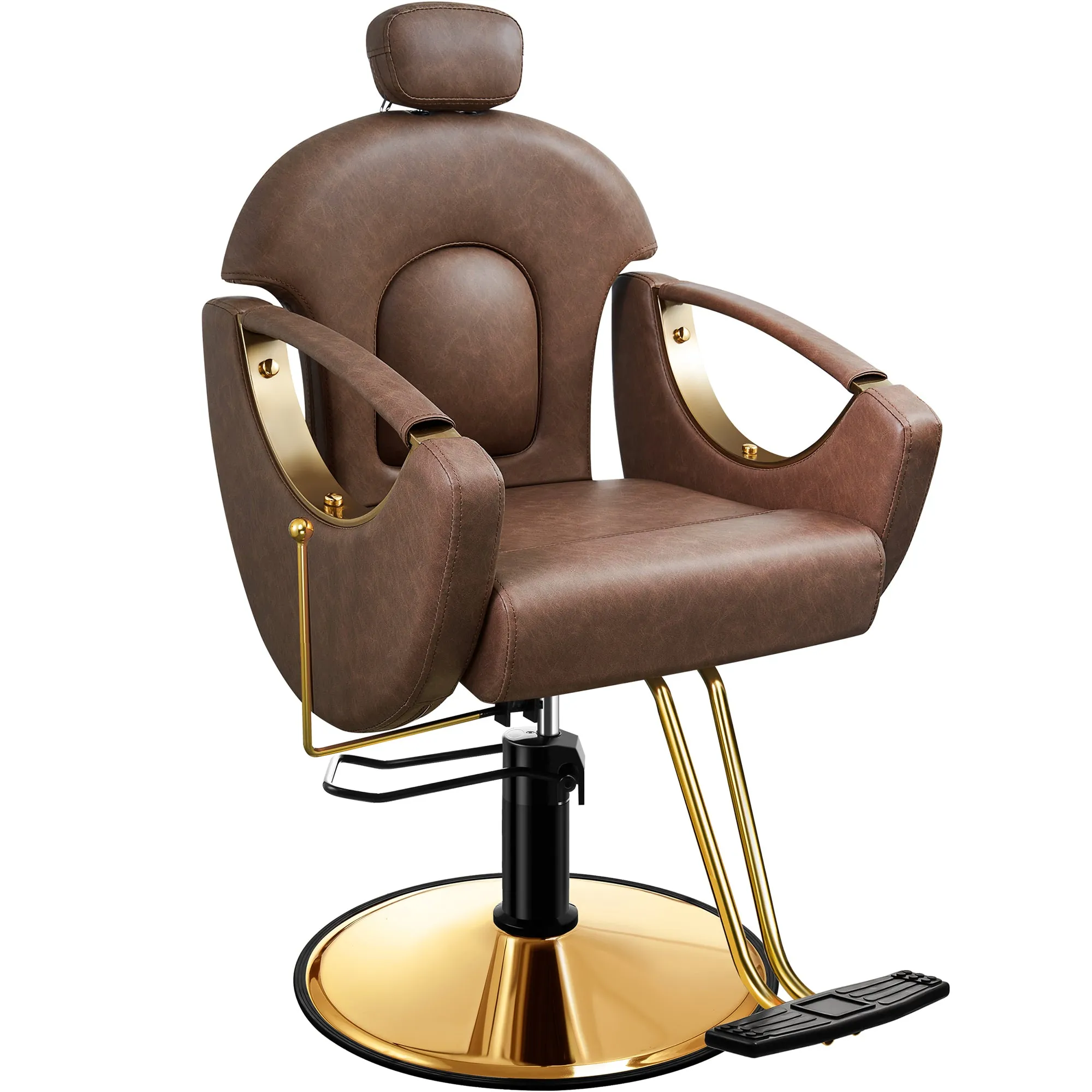 Gold Reclining Salon Chair BS-92