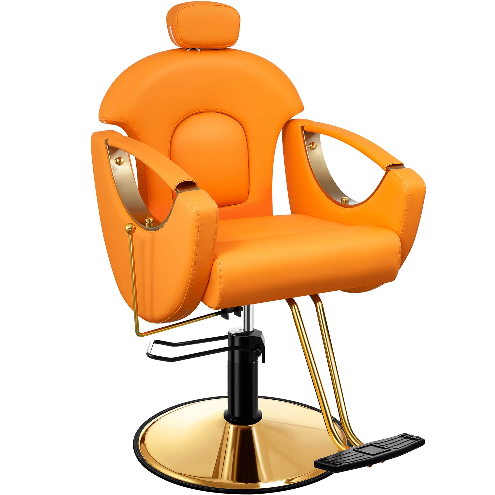 Gold Reclining Salon Chair BS-92