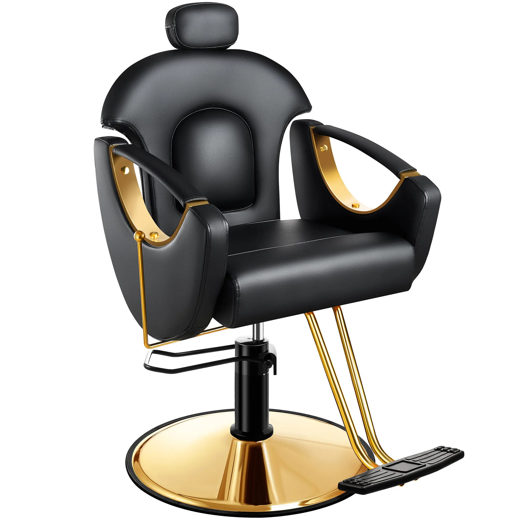 Gold Reclining Salon Chair BS-92