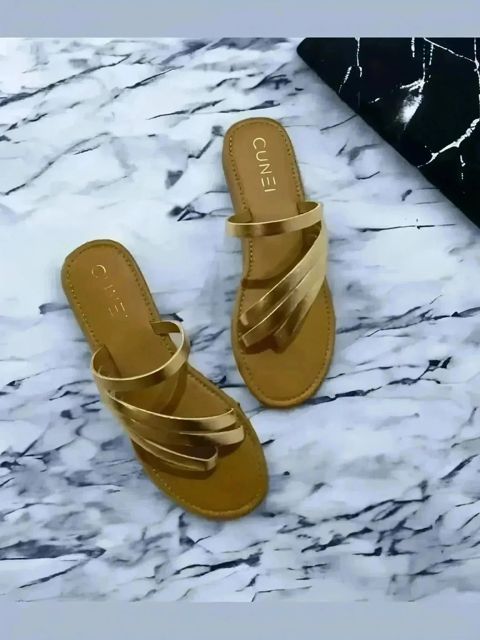 Golden Three Strand Flats