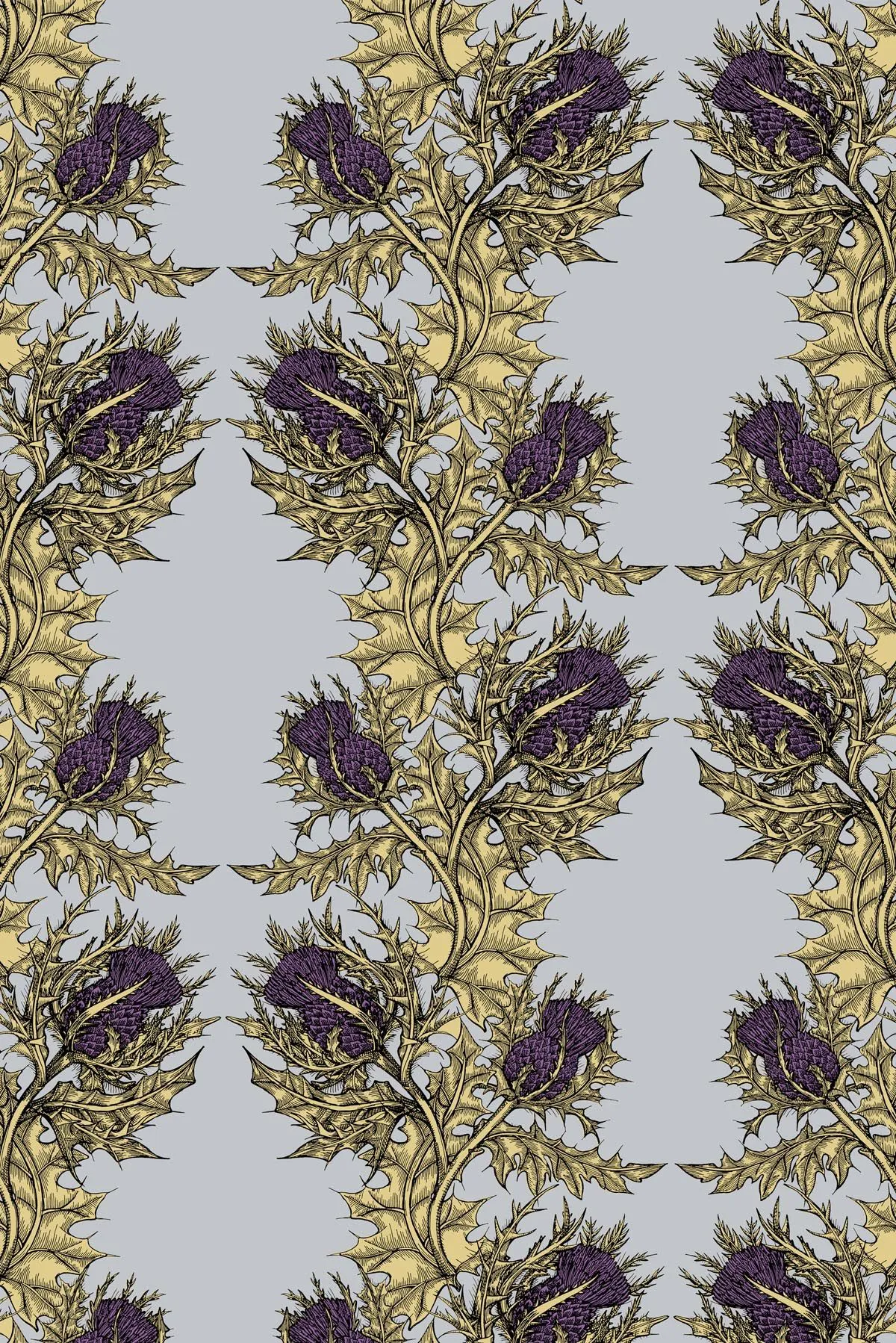 grand thistle wallpaper
