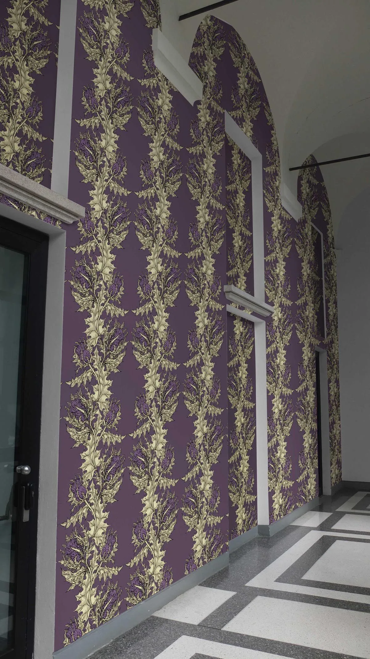 grand thistle wallpaper