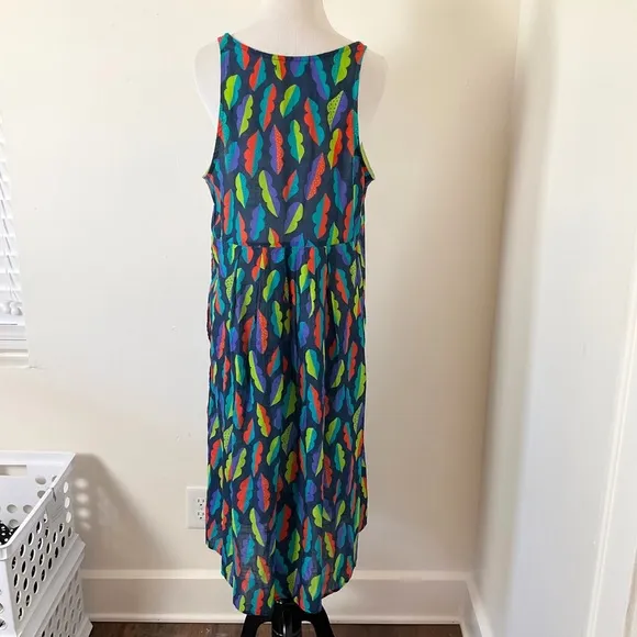 Gudrun Sjoden Dress | Pockets | Midi | Teal | Organic Cotton | Large