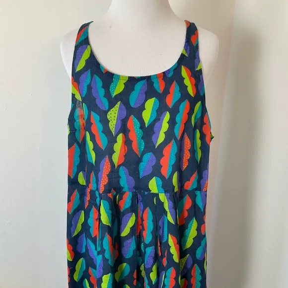 Gudrun Sjoden Dress | Pockets | Midi | Teal | Organic Cotton | Large