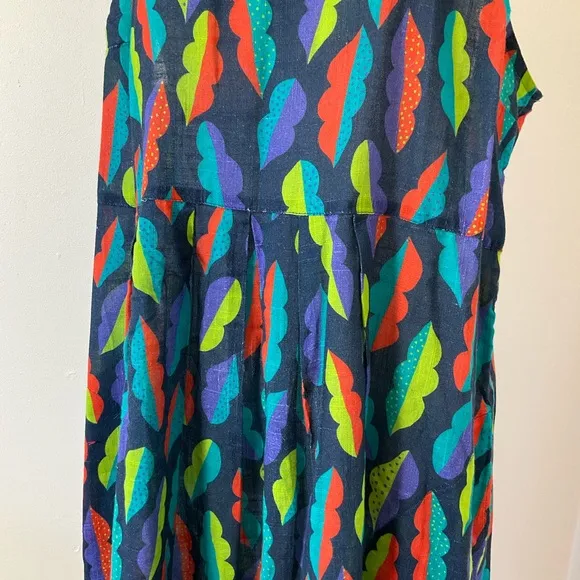 Gudrun Sjoden Dress | Pockets | Midi | Teal | Organic Cotton | Large