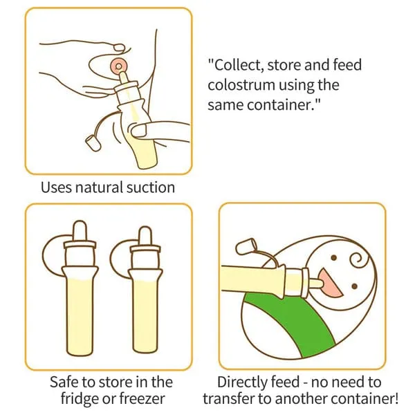 Haakaa Pre-Sterilized Silicone Colostrum Collector 2 Pack