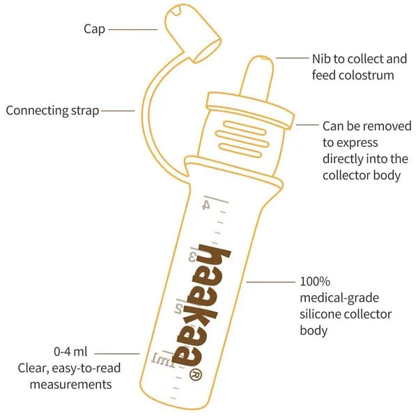Haakaa Pre-Sterilized Silicone Colostrum Collector 2 Pack
