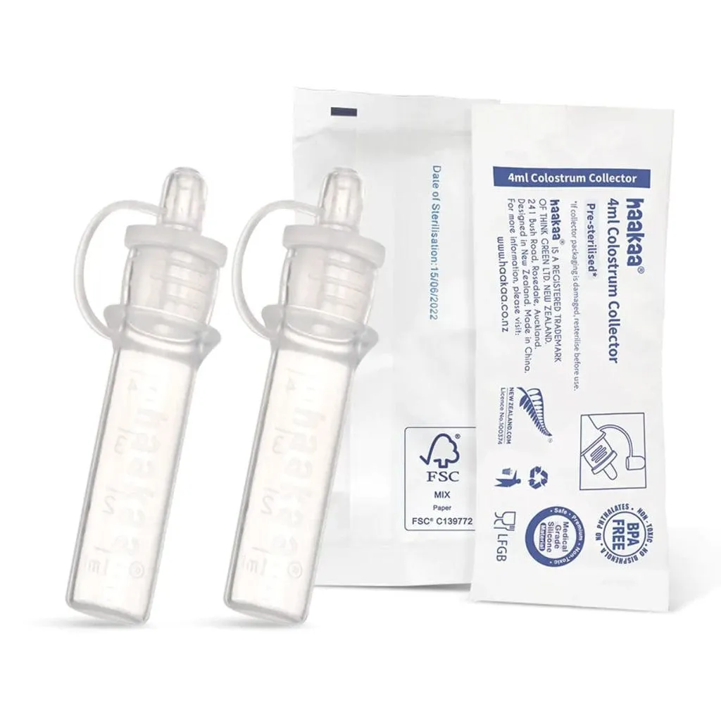 Haakaa Pre-Sterilized Silicone Colostrum Collector 2 Pack