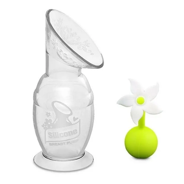 Haakaa Silicone Pump   White Flower Stopper