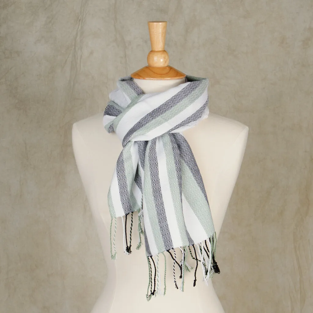 Hand Woven Cozy Cotton Scarf | Paloma