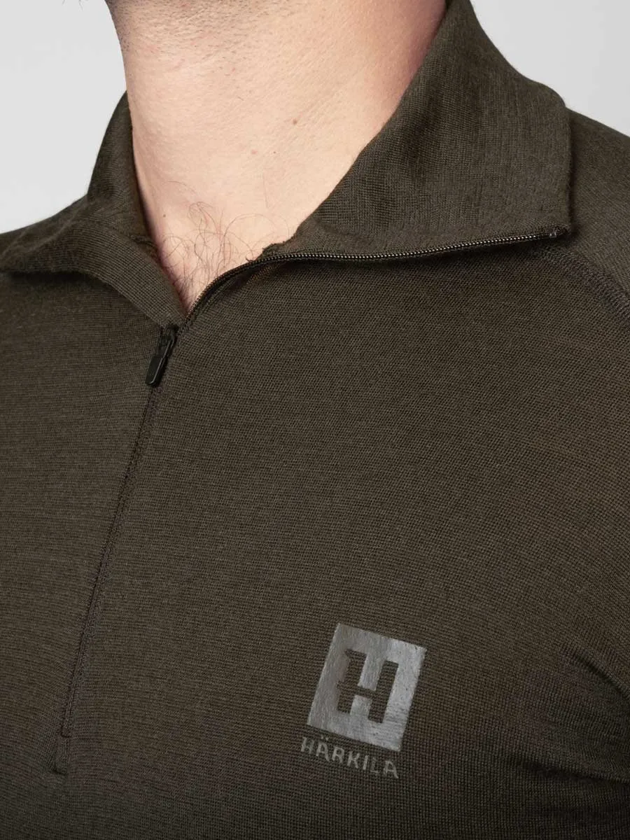 HARKILA Base All Season Half Zip - Mens - Shadow Brown